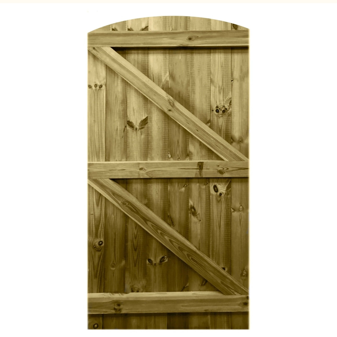 Instow Curved Tongue & Groove Side gate (1.8m High)