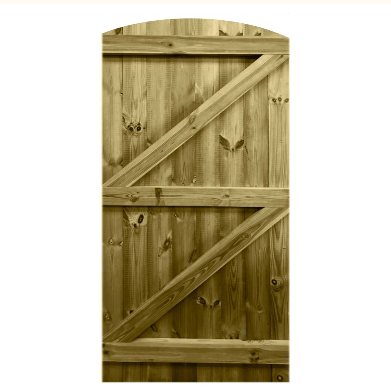 Instow Curved Tongue & Groove Side gate (1.8m High)